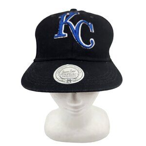 Kansas City Royals Cap Izod Rosario Textile FITTED HAT 7‎ MLB KC Vintage 1990